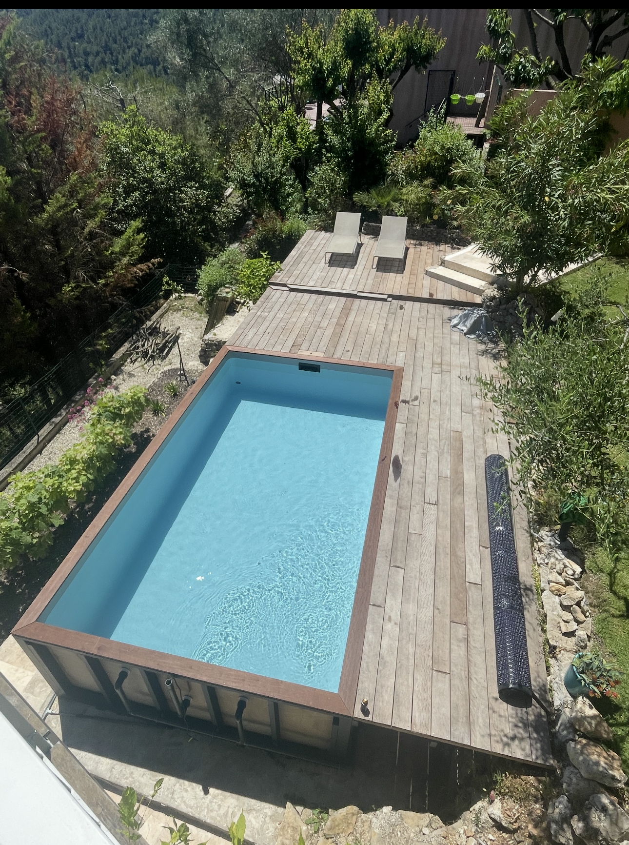 Piscine en acier