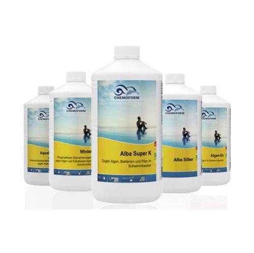 Prodotti chimici per piscine come Alba Super K-Tecnicpool