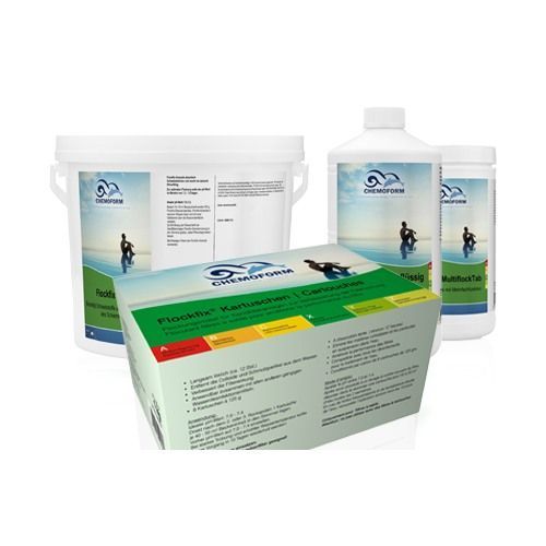 Prodotti chimici per piscine come Flockfix Kartuschen 8x125g-Tecnicpool