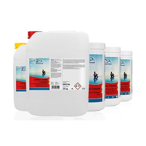 Prodotti chimici per piscine come Ph Minus Fluessig-Tecnicpool