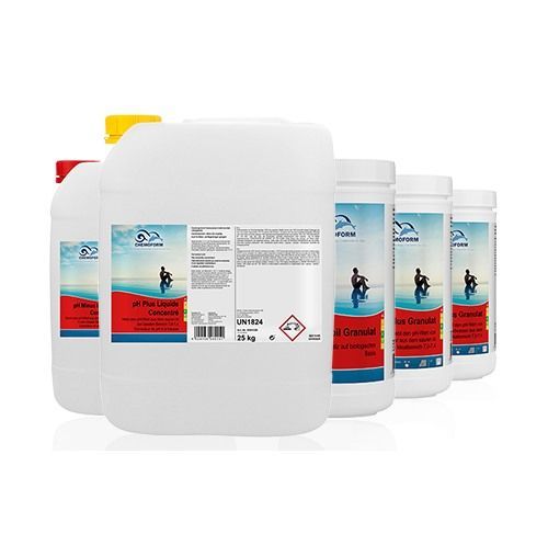Prodotti chimici per piscine come Ph Plus Fluessig-Tecnicpool