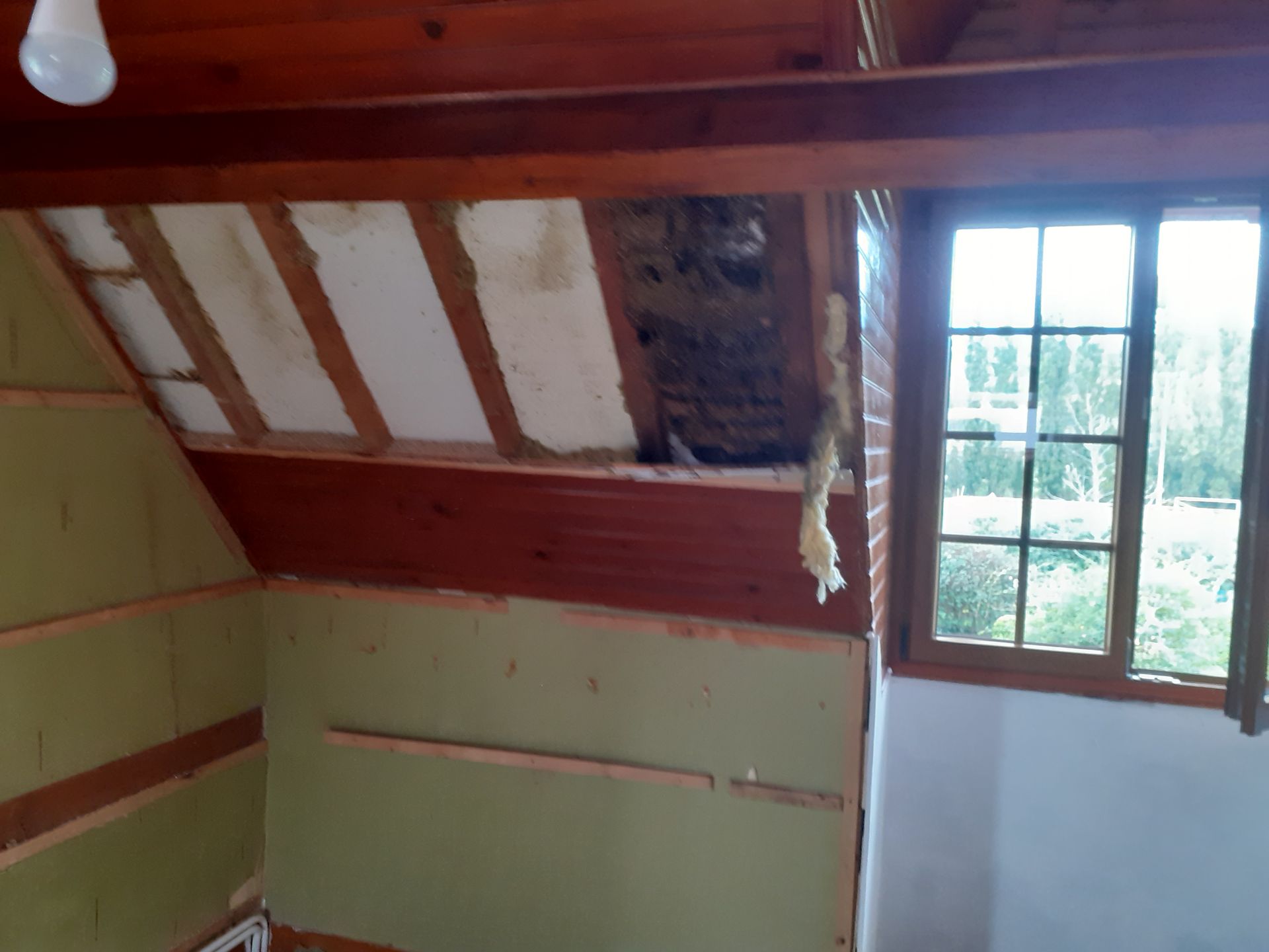 Dépose de l'ancien isolant 1