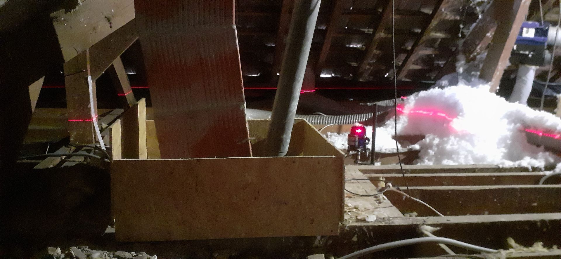 Mesure pour la couche d'isolation par soufflage dans les combles 6