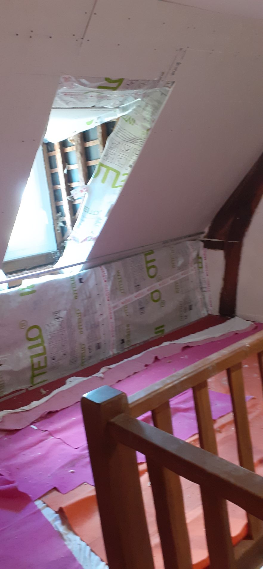 Rampants et fenêtre avec sous-couche de protection 2