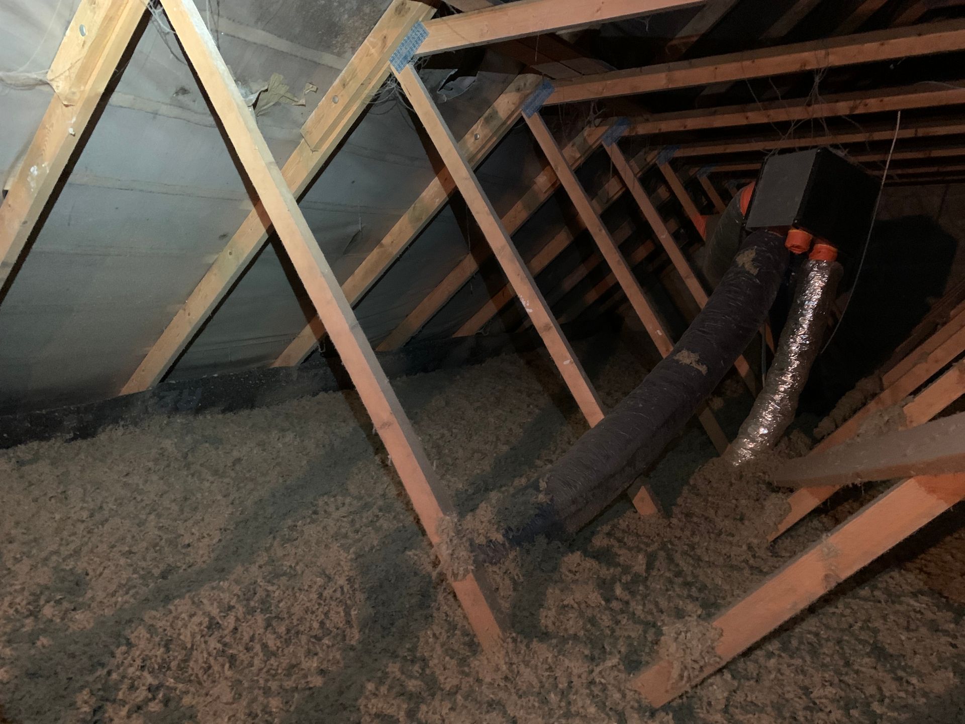 Isolation de combles par soufflage 1