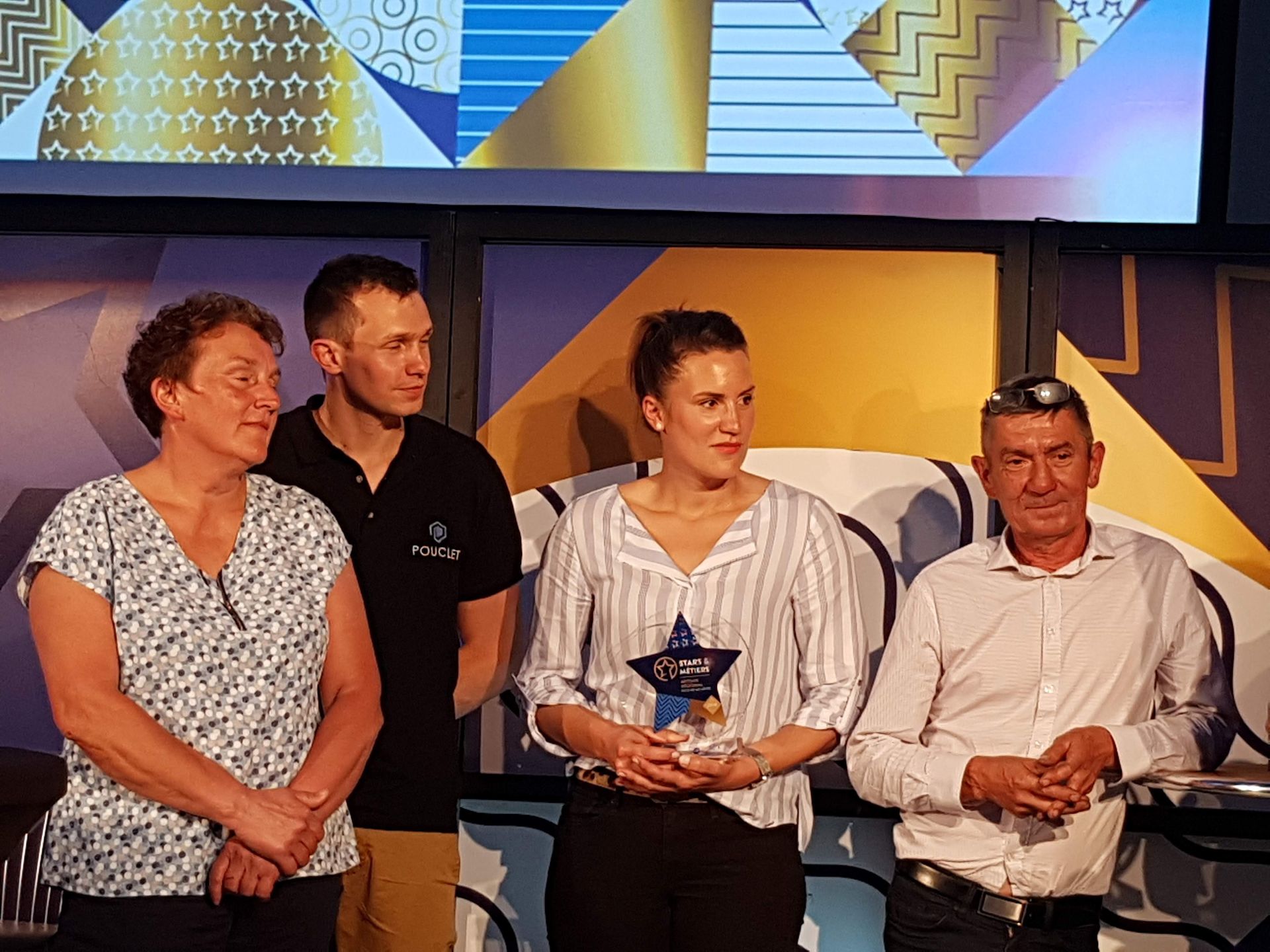 Équipe lors de la remise du trophée