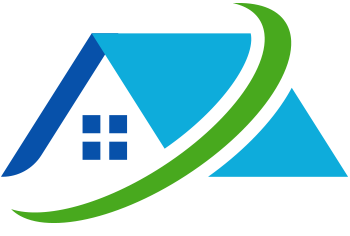 Toit de maison avec ligne verte.