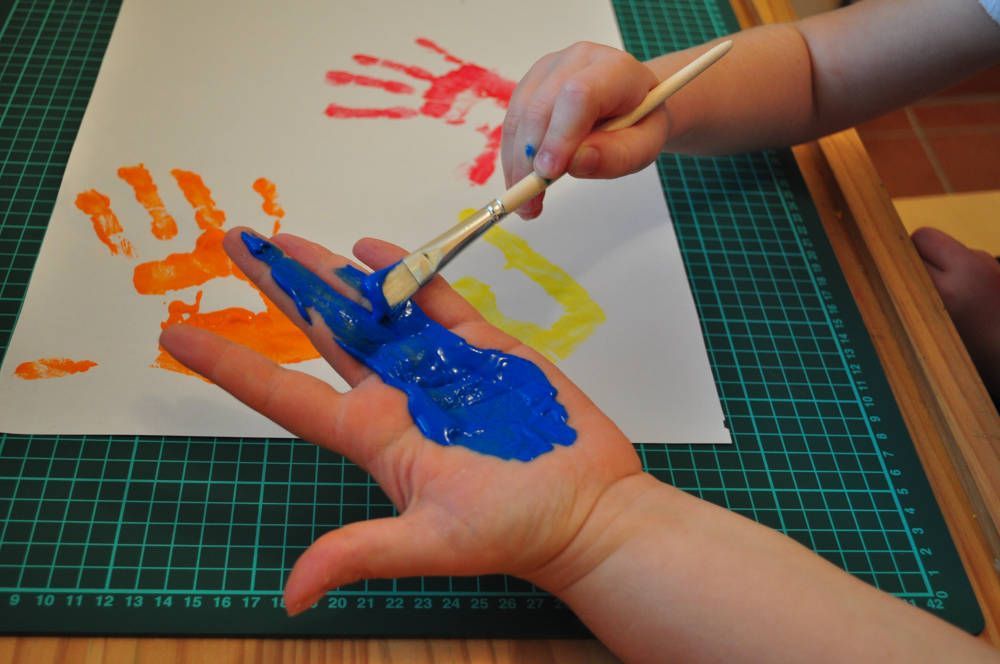 Richtige Pinselhaltung