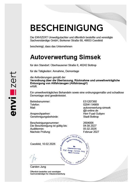 Autoverwertung Simsek | Bottrop