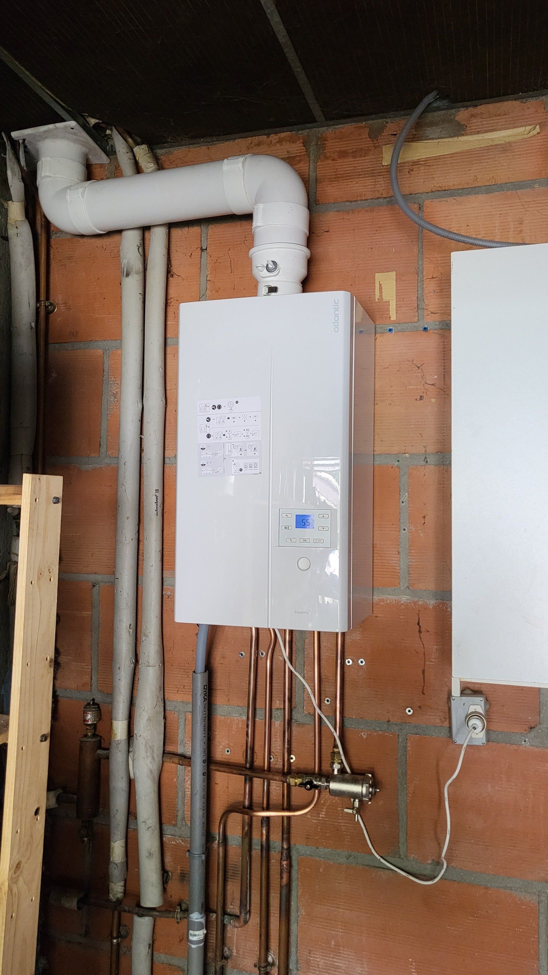 Pose de chaudière au gaz