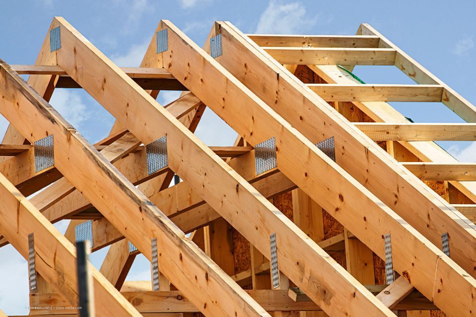 Bild von Dachbau aus Holz