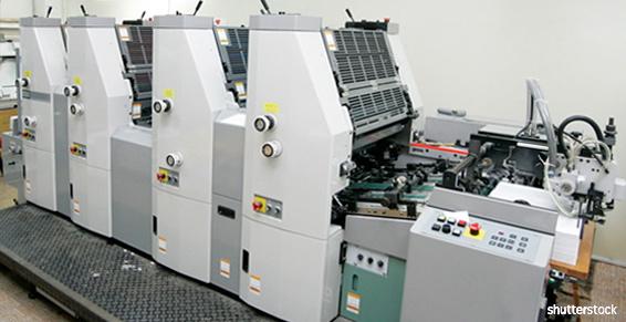 Imprimerie travaux graphiques machinerie