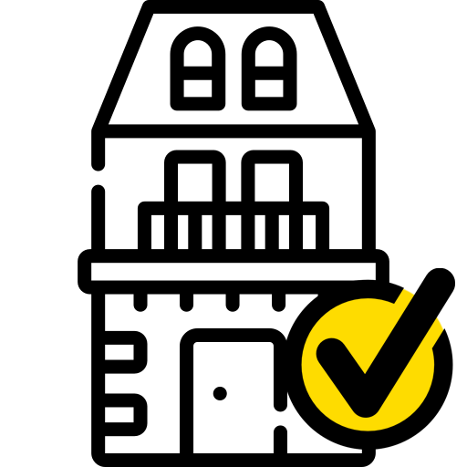 Ein schwarzes Schild mit einem gelben Blitz darin.