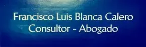 El nombre Francisco Luis Blanca Calero está sobre un fondo azul.