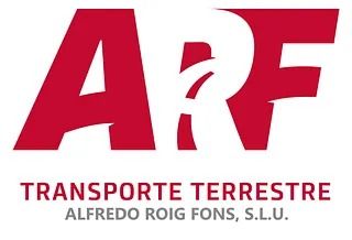 Logotipo ARF rojo sobre el texto