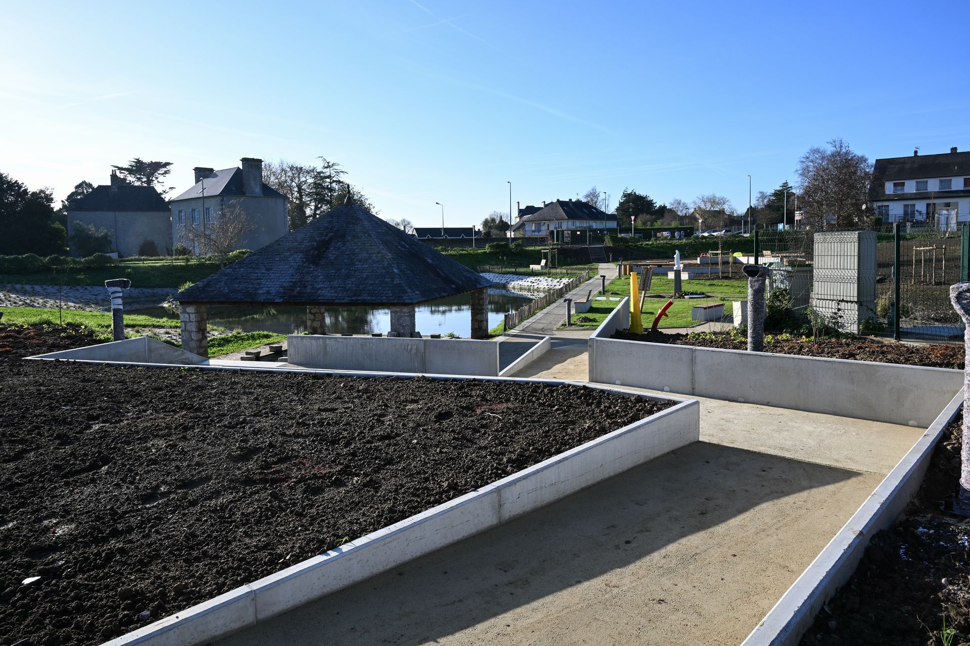 Parc aménagé à Sainte-Mère-Église