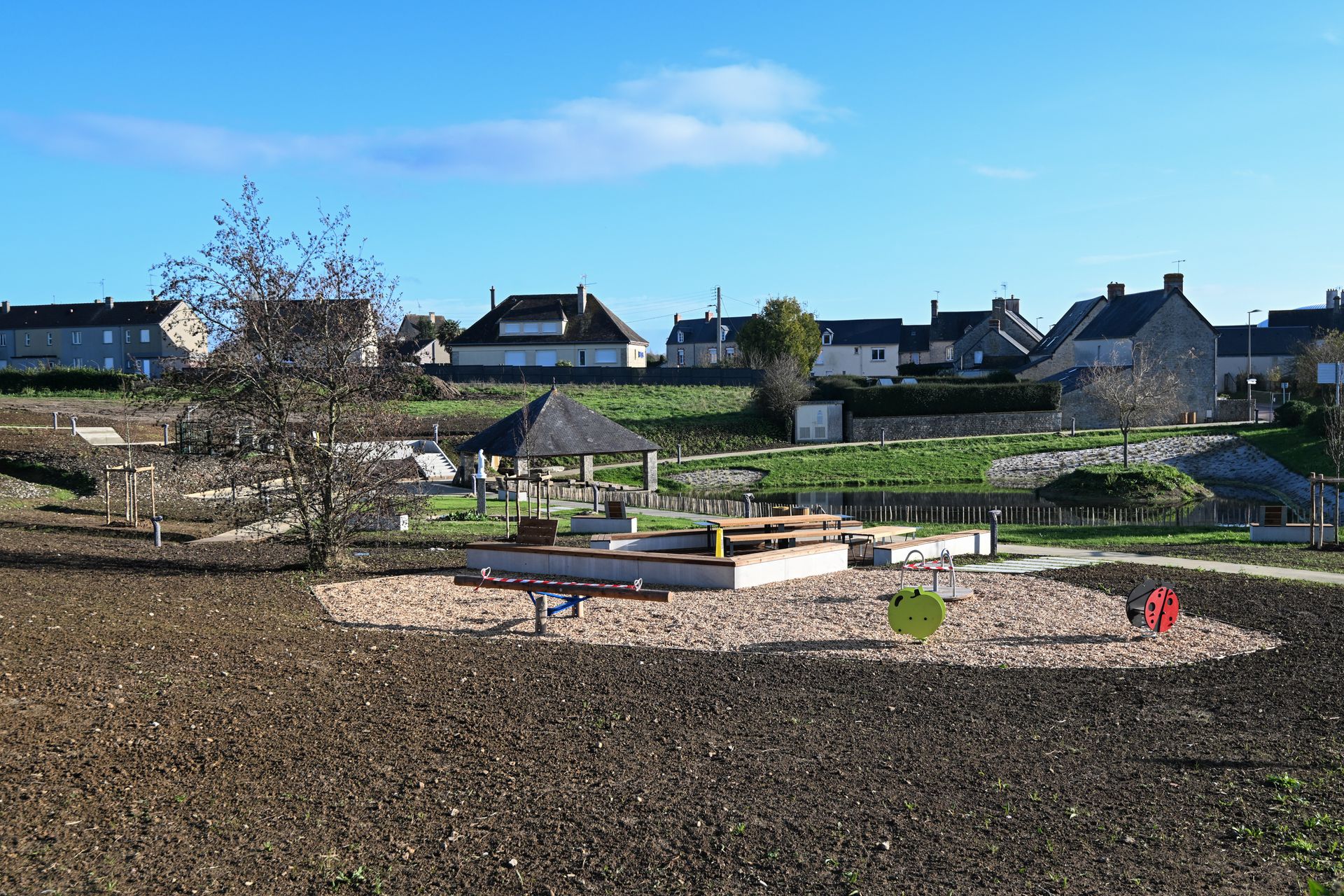 Grand parc à Sainte-Mère-Église réaménagé