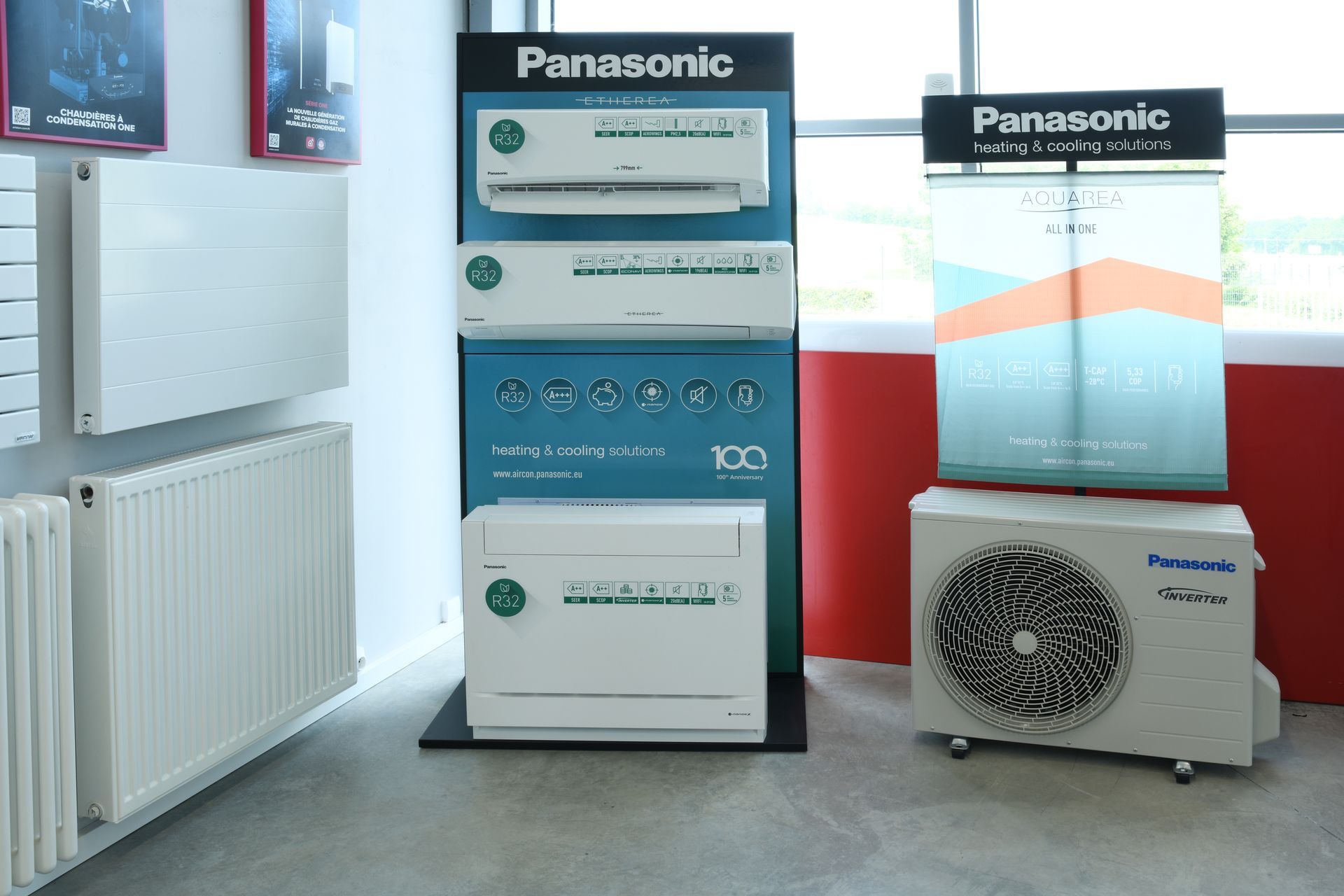 Climatisations réversibles et pompes à chaleur côte à côte