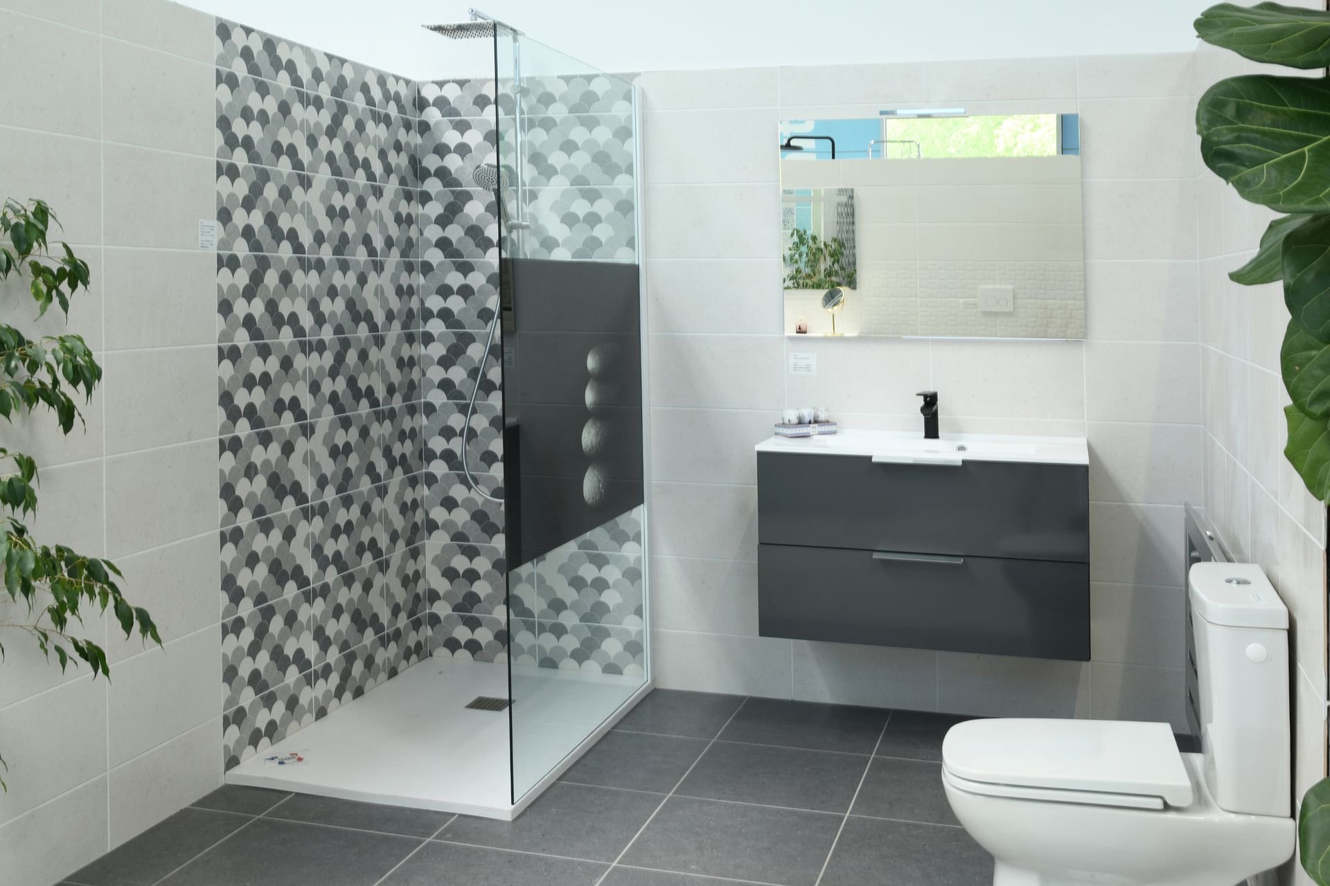 Salle de bain d'exposition