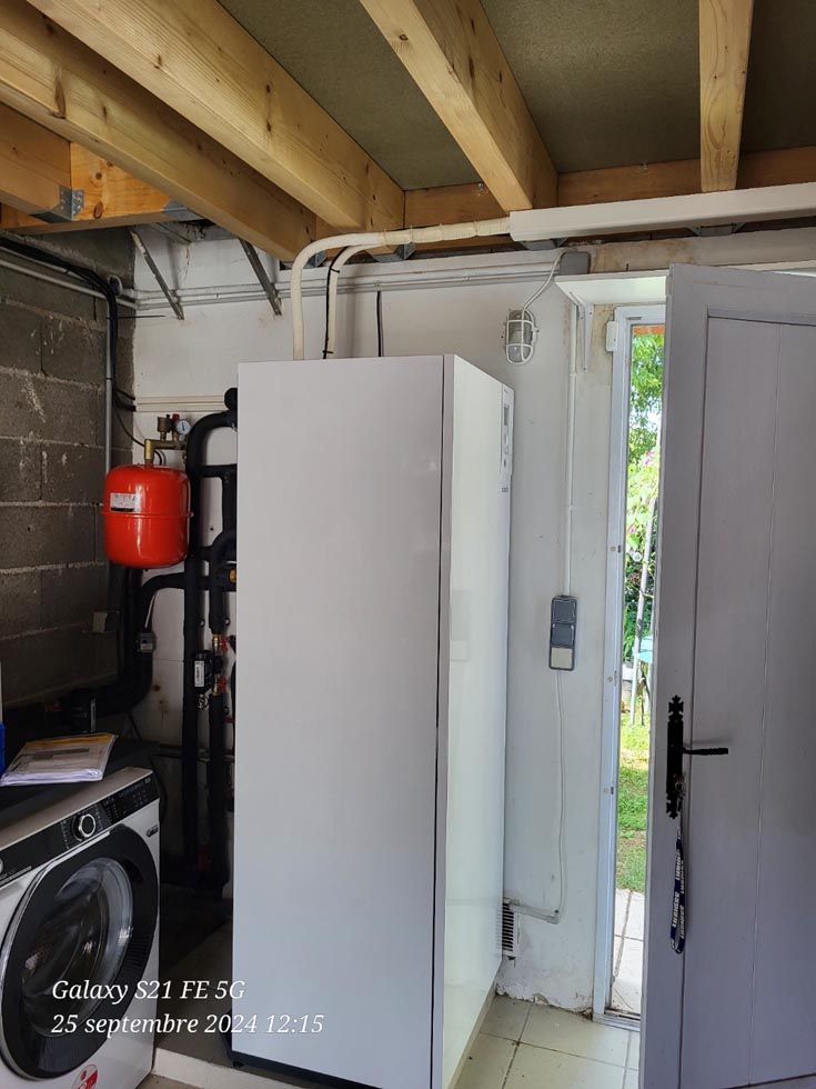 Chaudière dans un local