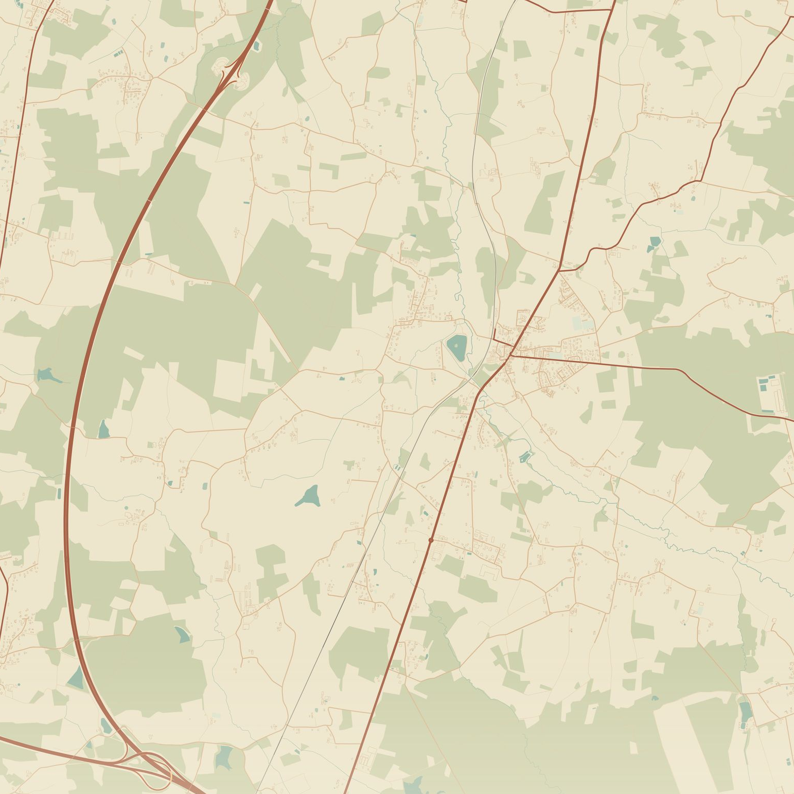 Plan de la commune de Saint-Étienne-du-Bois.