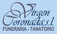 The logo for virgen coronada s.l. funeraria and tanatorio