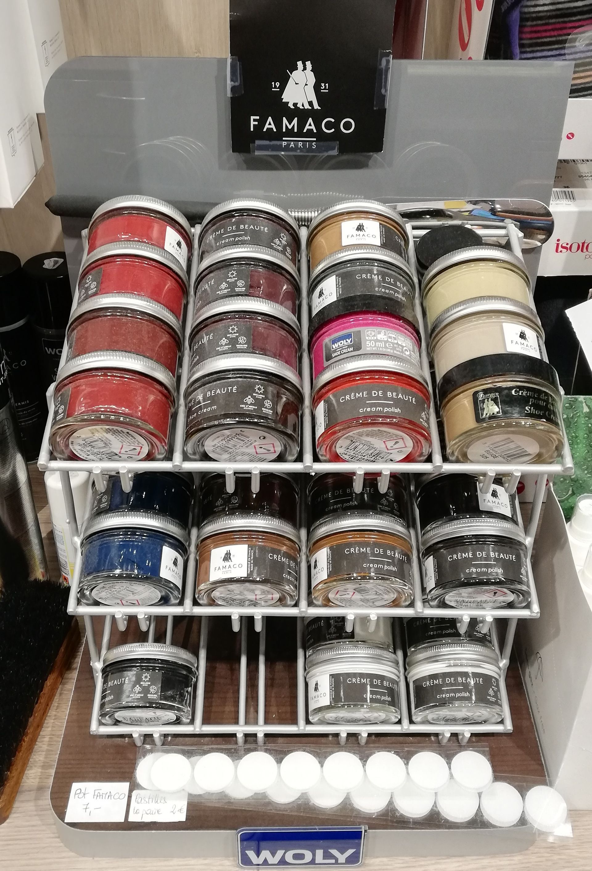 Produits d'entretien de chaussures