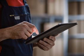 gereinigter Fliesenboden