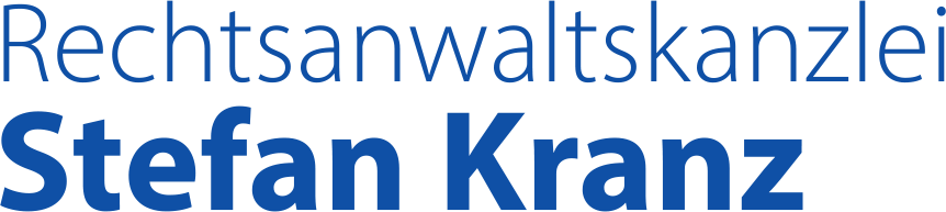 ein blau-weißes Logo für Stefan Kranz