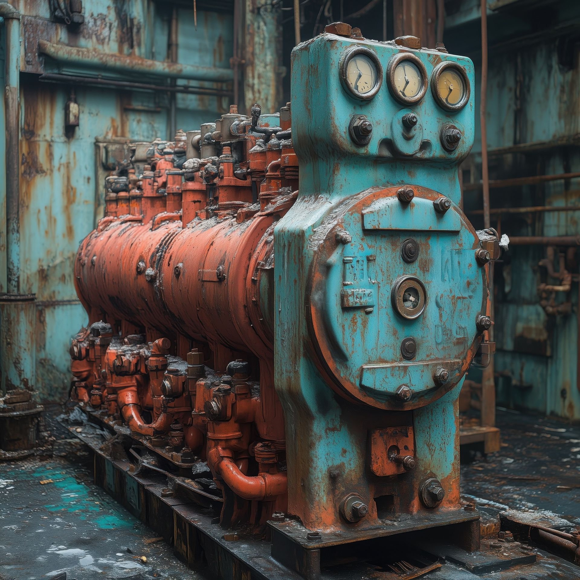 Ancienne machine industrielle