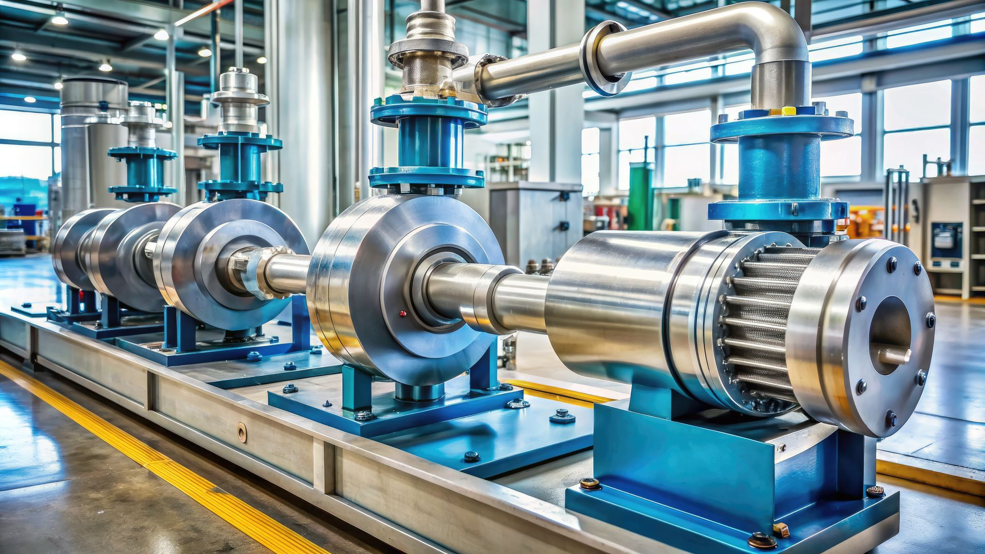 Intérieur d'une salle industrielle
