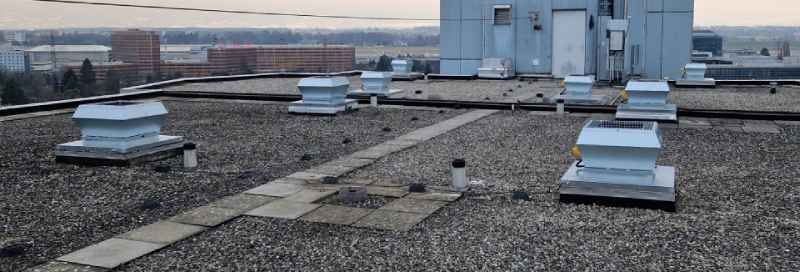 installations de ventilation sur toit