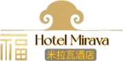 Um logotipo para um hotel com caracteres chineses.