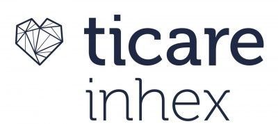 Un logotipo para ticare inhex con un corazón en el medio.