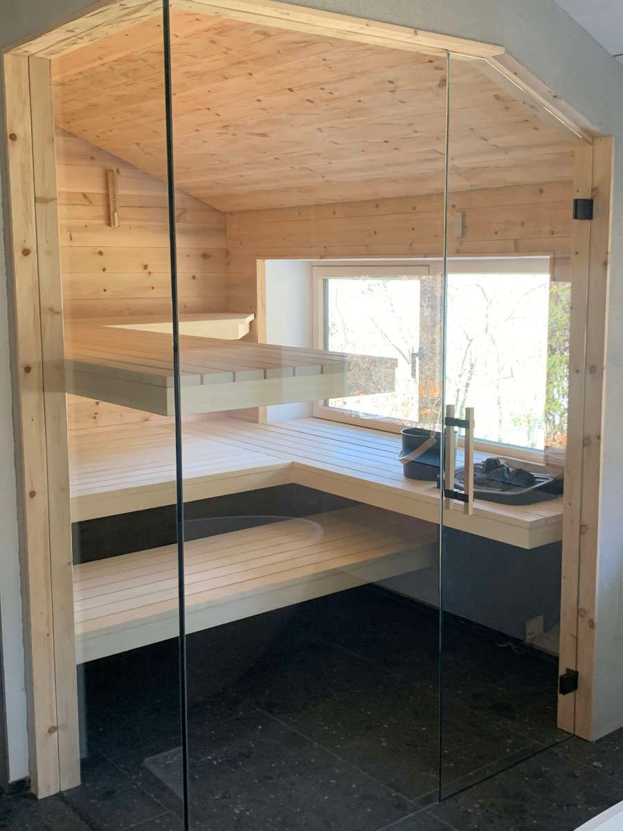 Sauna-Verglasung