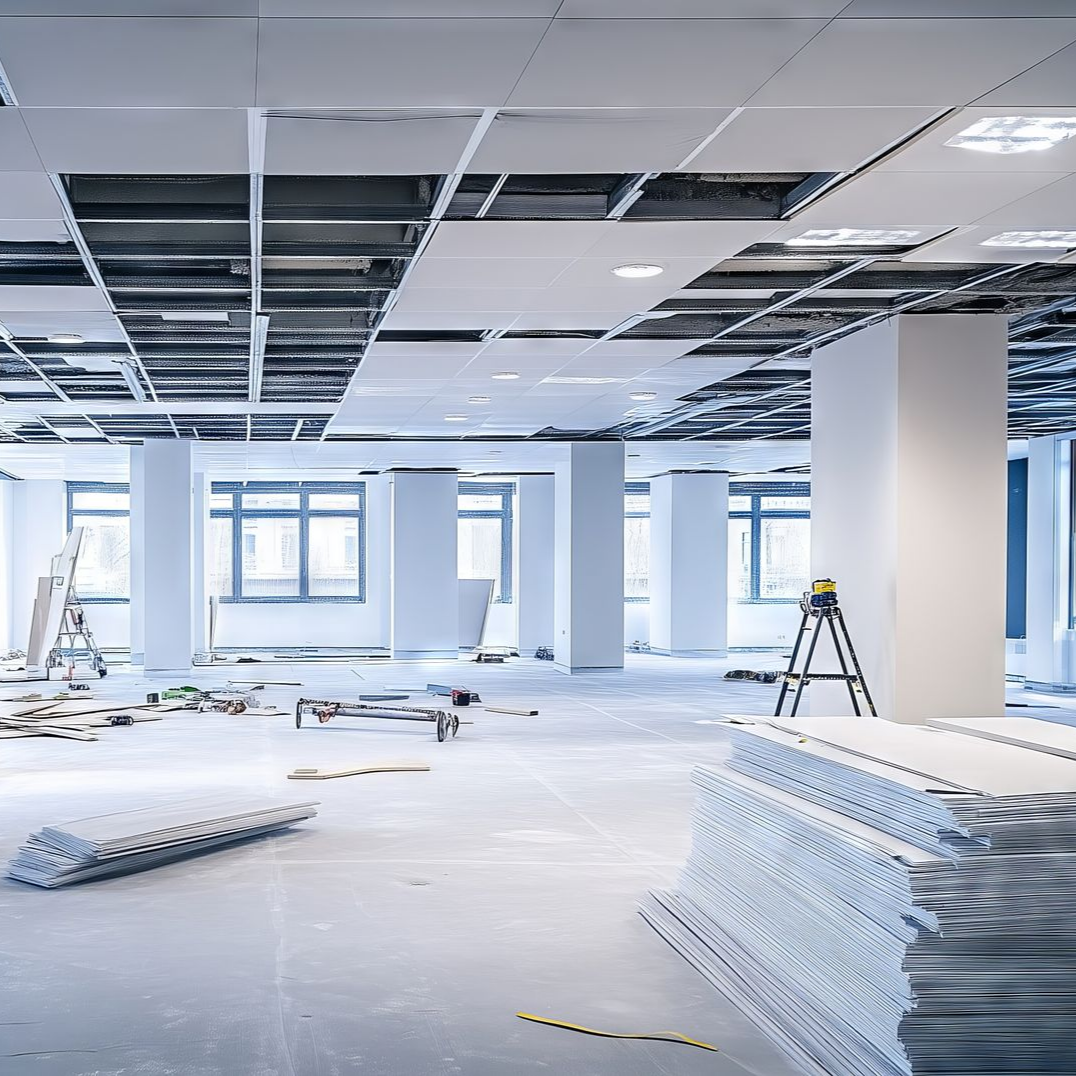 Pose de plafond suspendu