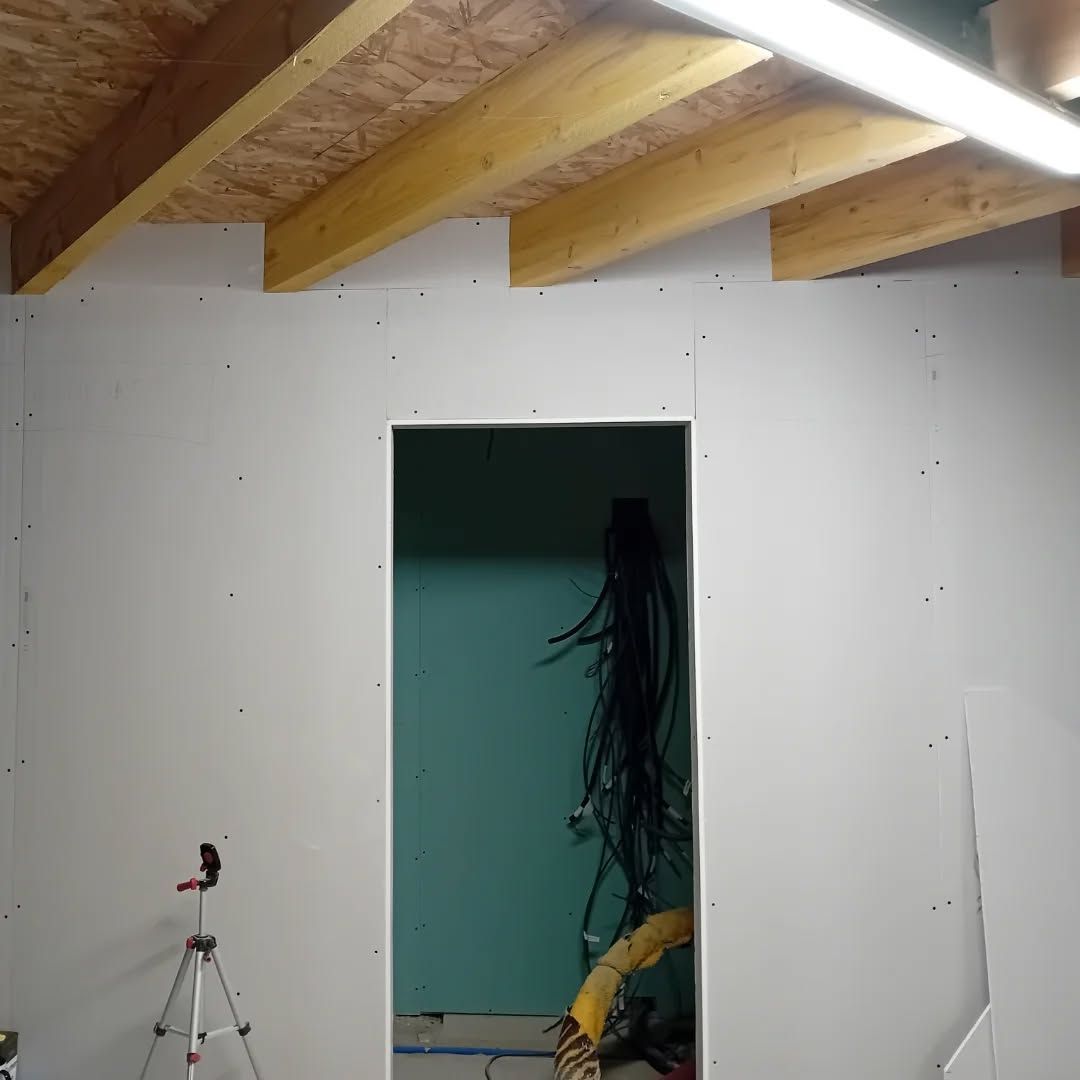 Ouverture dans un mur en placo