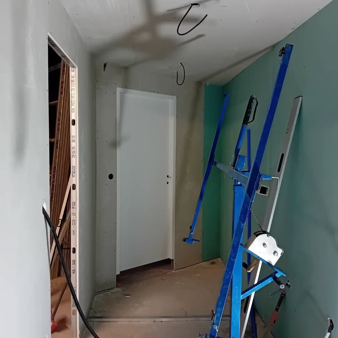 Chantier de plafond plâtre