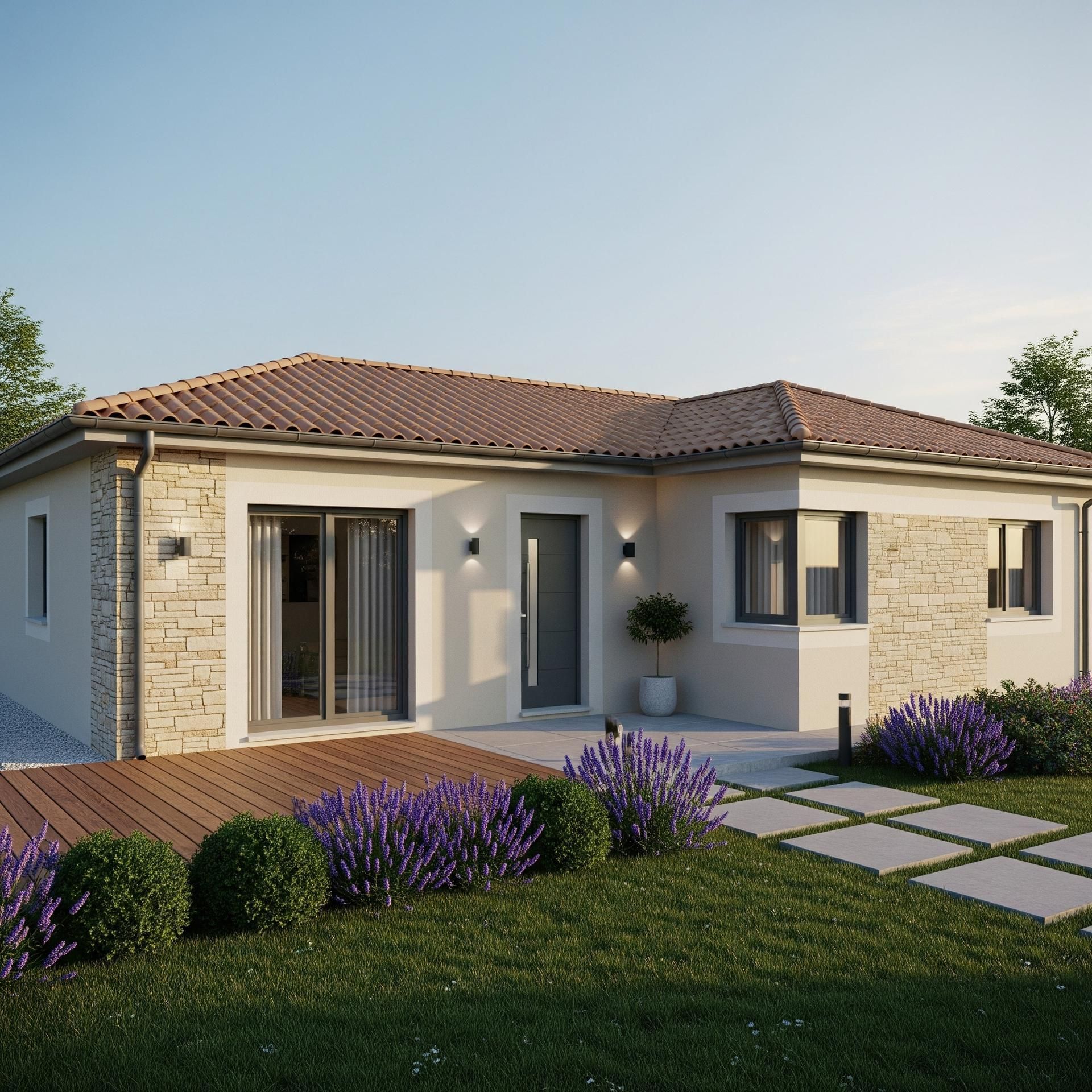 Maison avec de la Lavande