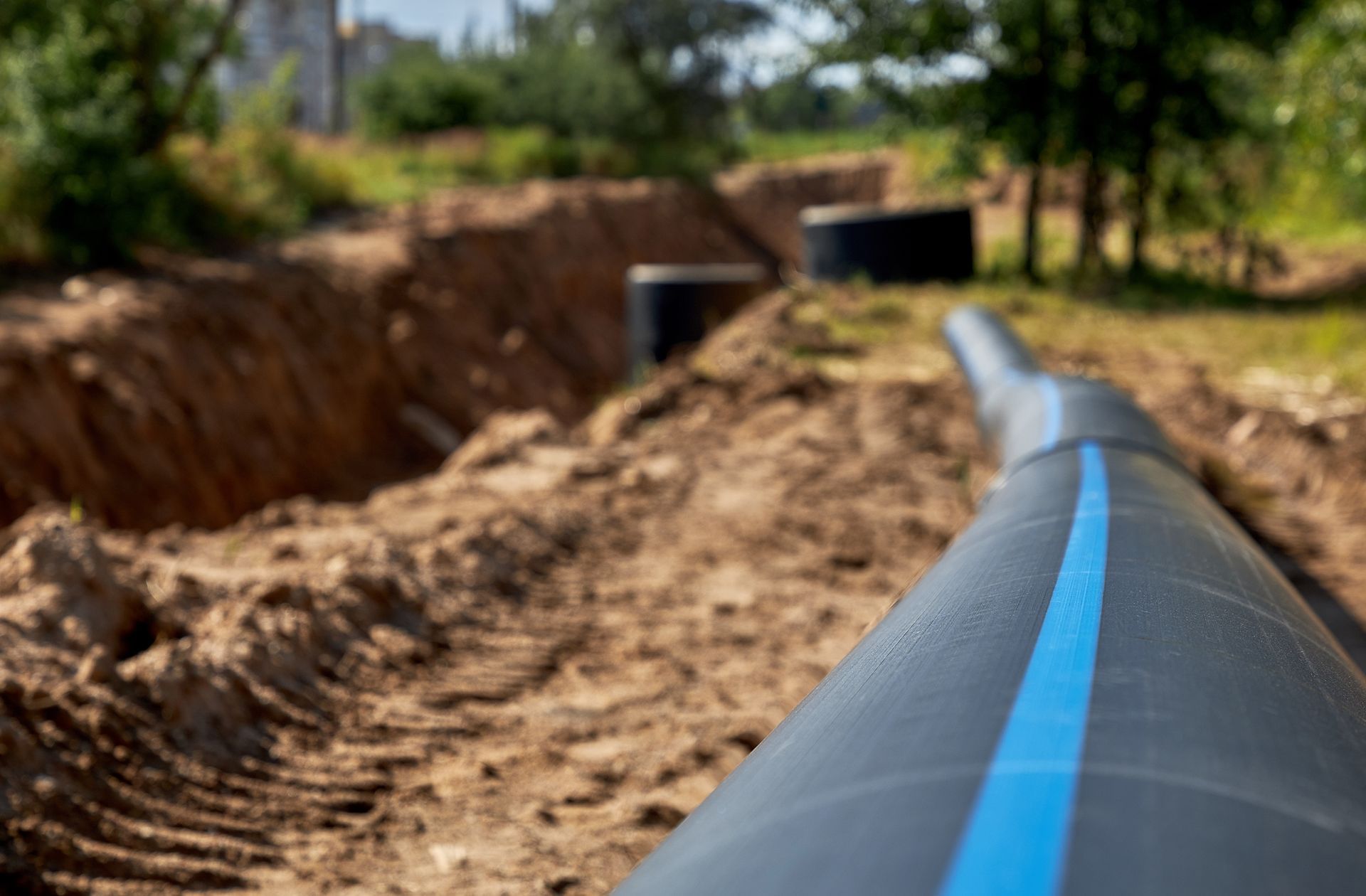 Tuyaux pour le raccordement d'une maison