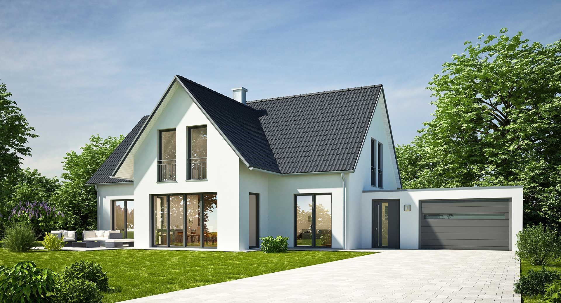 Maison neuve avec jardin