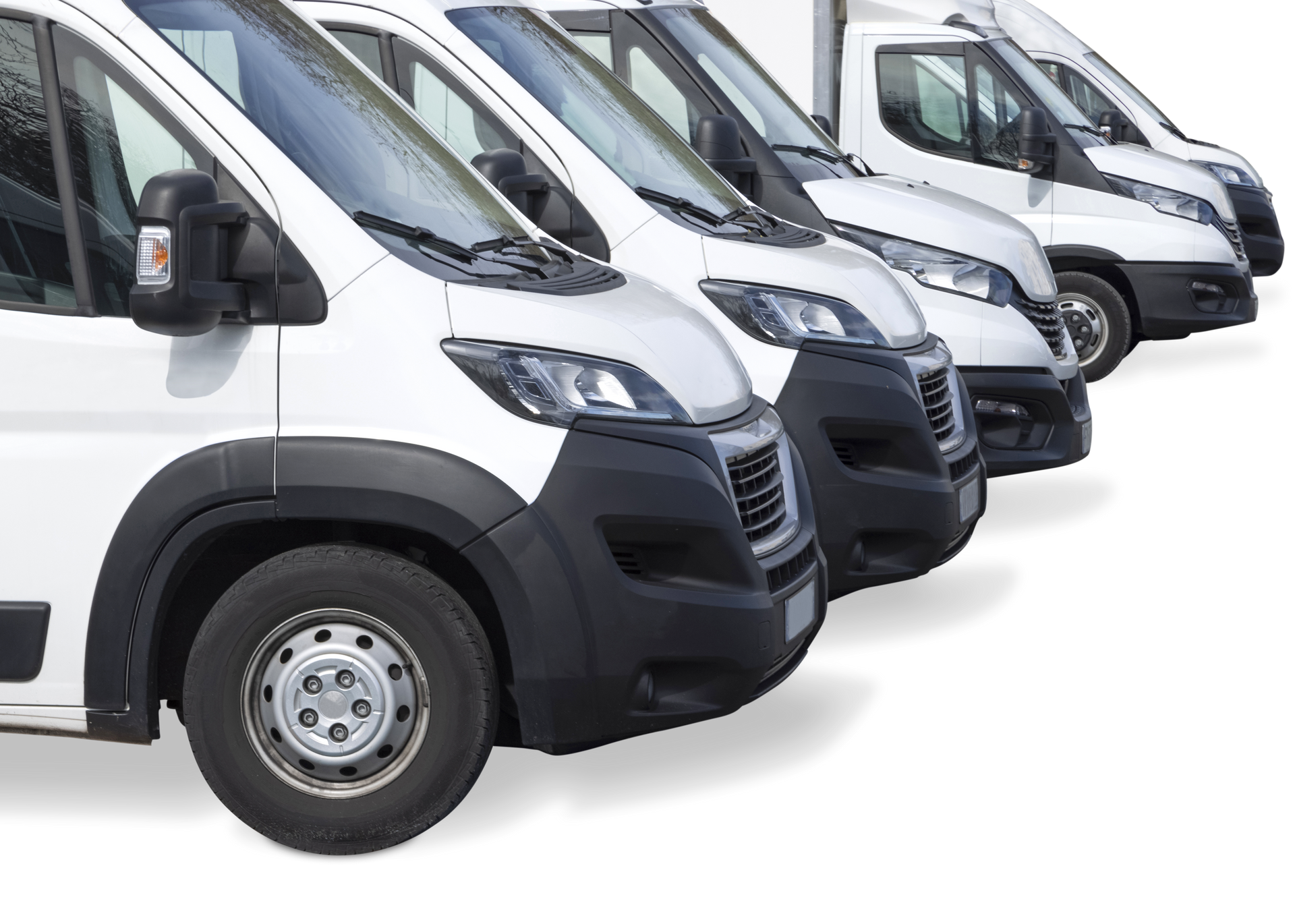 Travaux de peinture sur la carrosserie de véhicules utilitaires