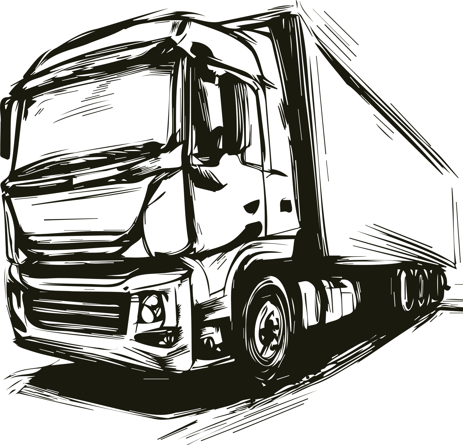 Un dessin de camion
