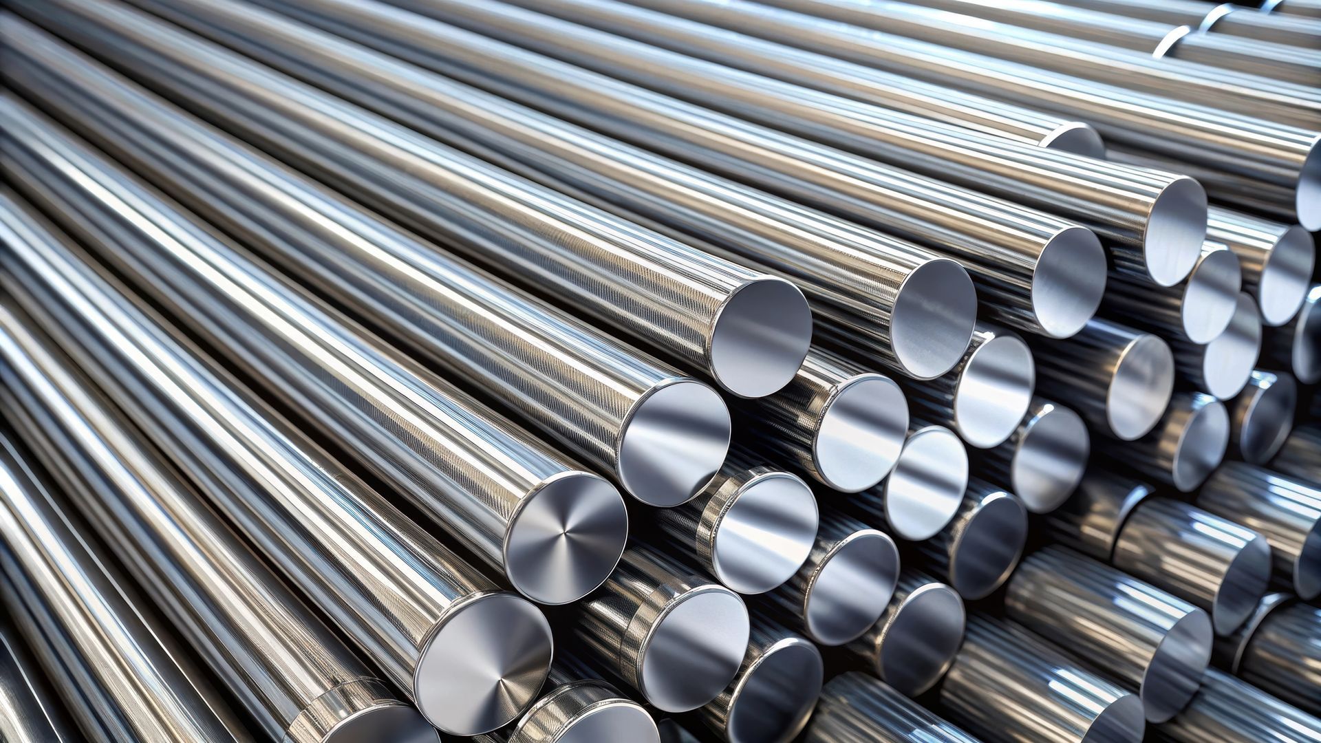 Des métaux en aluminium empilés