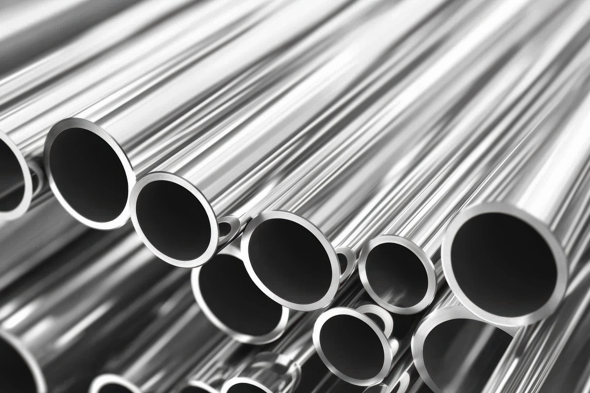 Des tuyaux de ferronnerie en tas