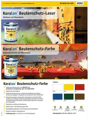 Koralan Beutenschutz-Lasur-/Farbe