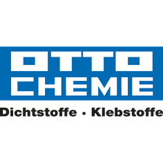 Logo for Otto Chemie, blue and white, with text 