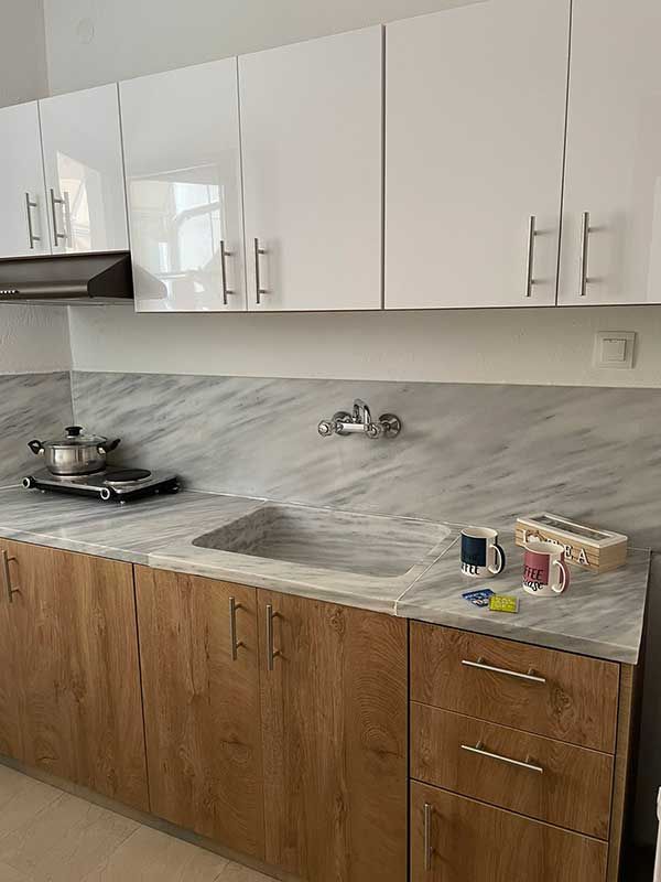 Διαμέρισμα 5 ατόμων θέα αυλή -  Ενοικιαζόμενα Δωμάτια MARIANTHI - ANTHOULA HOUSE