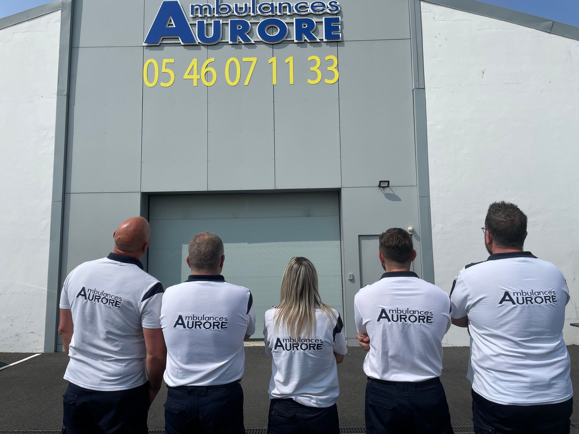Equipe de dos avec polo Ambulances Aurore