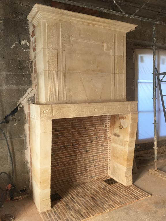 Cheminée en pierres